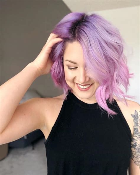 short purple hair|girl with light purple hair.